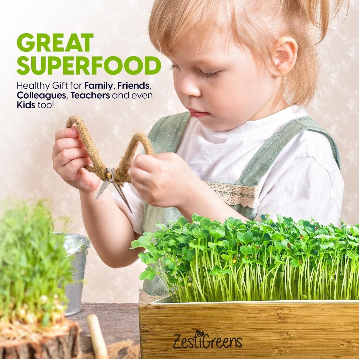 Indoor Self-Watering Microgreens Kit - Perfect for Beginners: No Soil Needed!