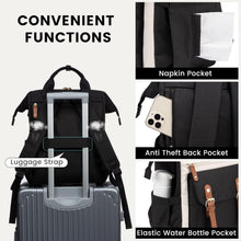 Load image into Gallery viewer, Stylish Wide Open Women’s Backpack – Perfect Work &amp; Travel Bag for Professionals