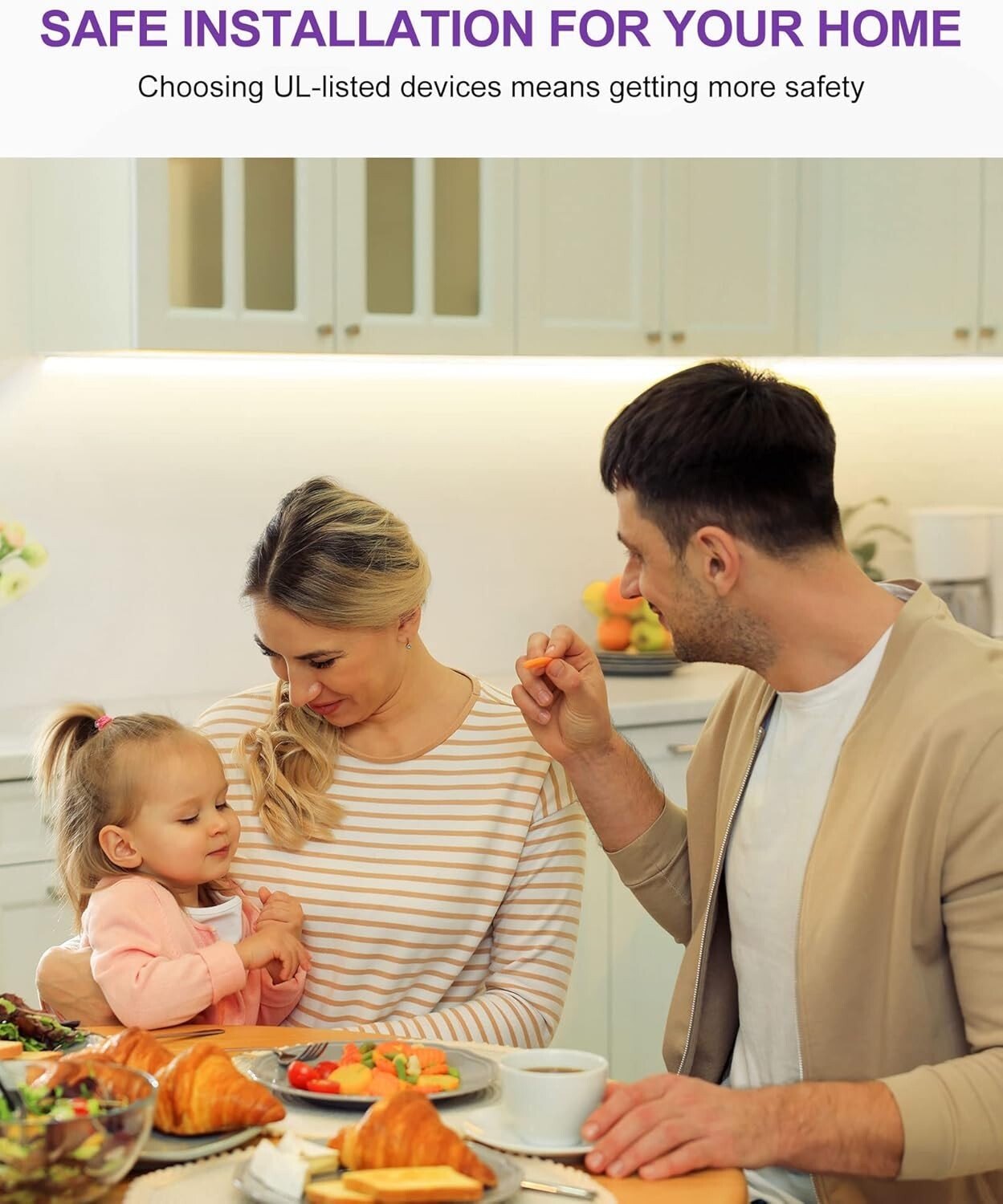 16.4ft Energy Efficient LED Tape Light, Dimmable 4000K - Ideal for Any Room