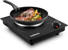 Load image into Gallery viewer, Single Burner Hot Plate with Adjustable Temperature - Ideal for Small Kitchens