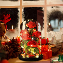 Load image into Gallery viewer, Sophisticated Silk Rose with LED Dome - Ideal Birthday and Valentine's Gifts