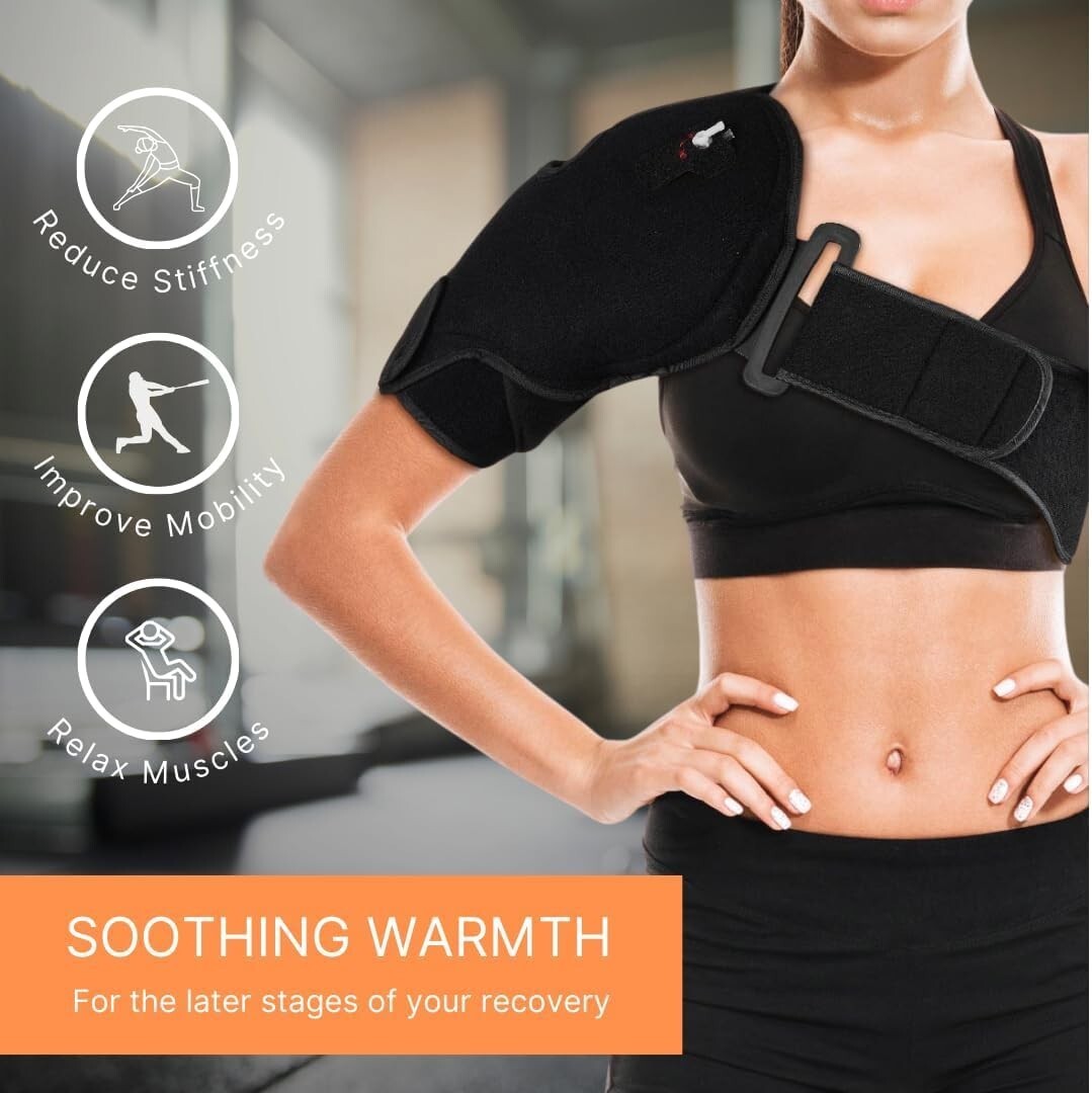 Hot or Cold Universal Shoulder Therapeutic Ice Pack - Ideal for Active Recovery