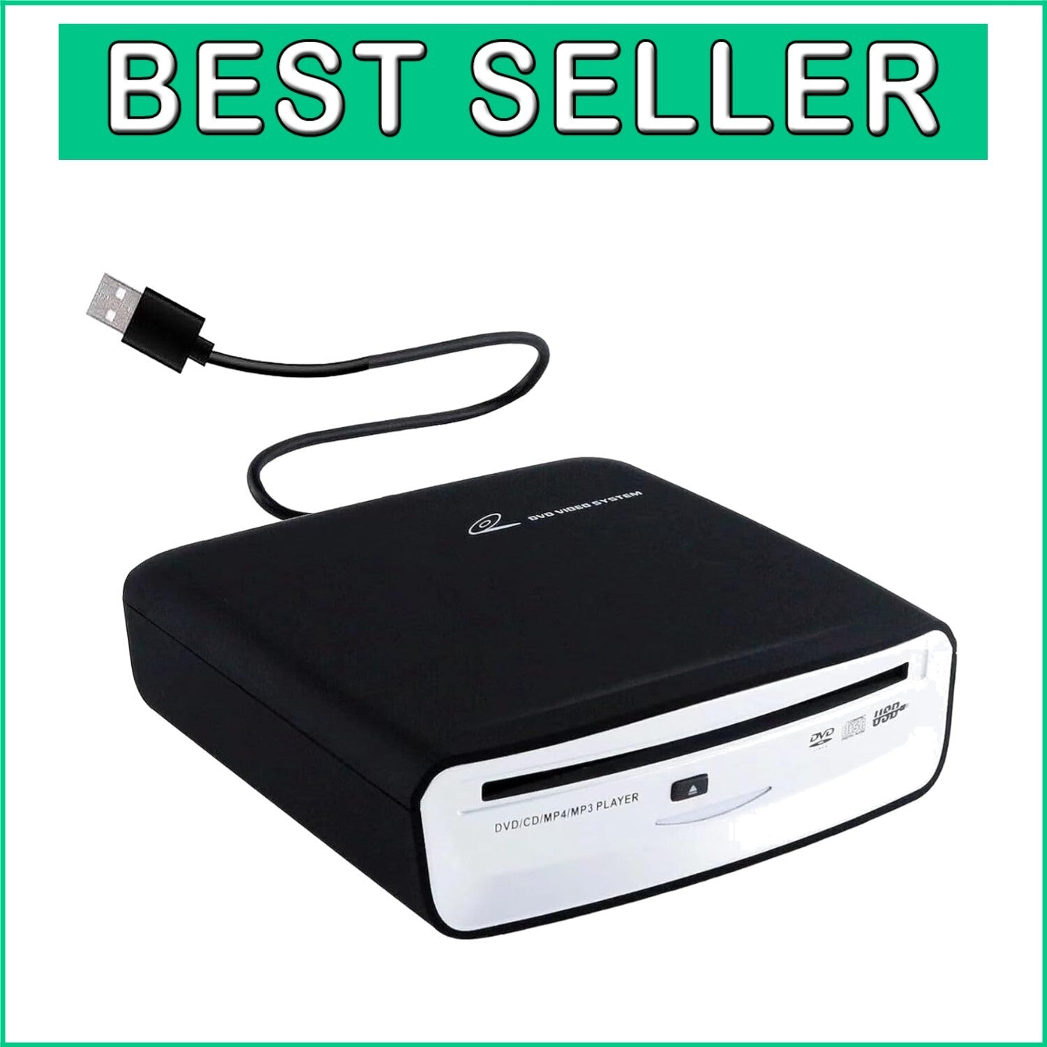 Versatile USB CD Player for Cars, Laptops, and TVs - Multiple Format Support