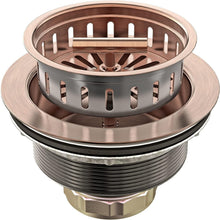 Load image into Gallery viewer, Elegant Copper Kitchen Sink Drain Kit with Removable Strainer for Easy Cleaning