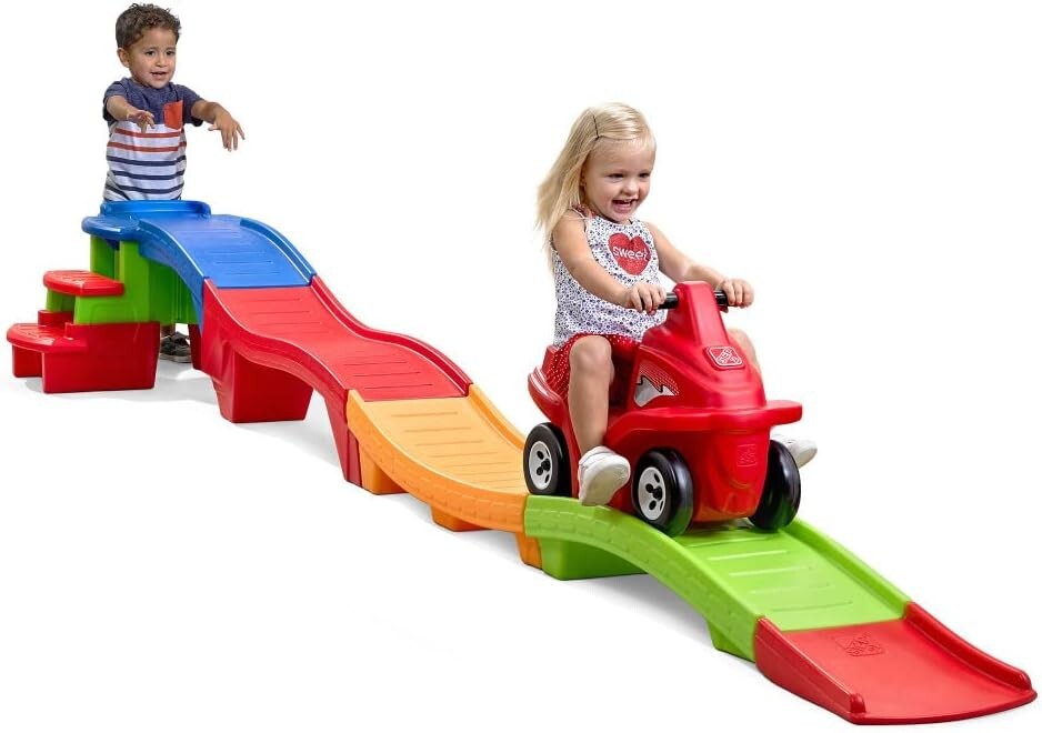 Farther & Faster 3ft Coaster Track Expansion Pack for Kids’ Roller Coaster Fun