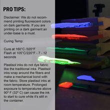 Load image into Gallery viewer, 8 oz. Vibrant Fluorescent Plastisol Ink Kit - Durable for Any Fabric Surface