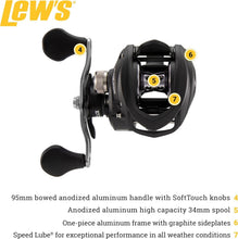 Load image into Gallery viewer, Anodized Speed Spool LFS Baitcast Reel - Durable Multi-Color Design - Right Hand