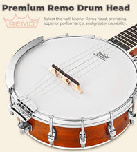 Load image into Gallery viewer, Lightweight 26 Inch Mahogany Mini Banjo - Perfect for Music Lovers on the Go