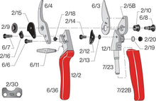 Load image into Gallery viewer, Lightweight Ergonomic Garden Scissors F 12 - Ideal for Detailed Pruning Tasks