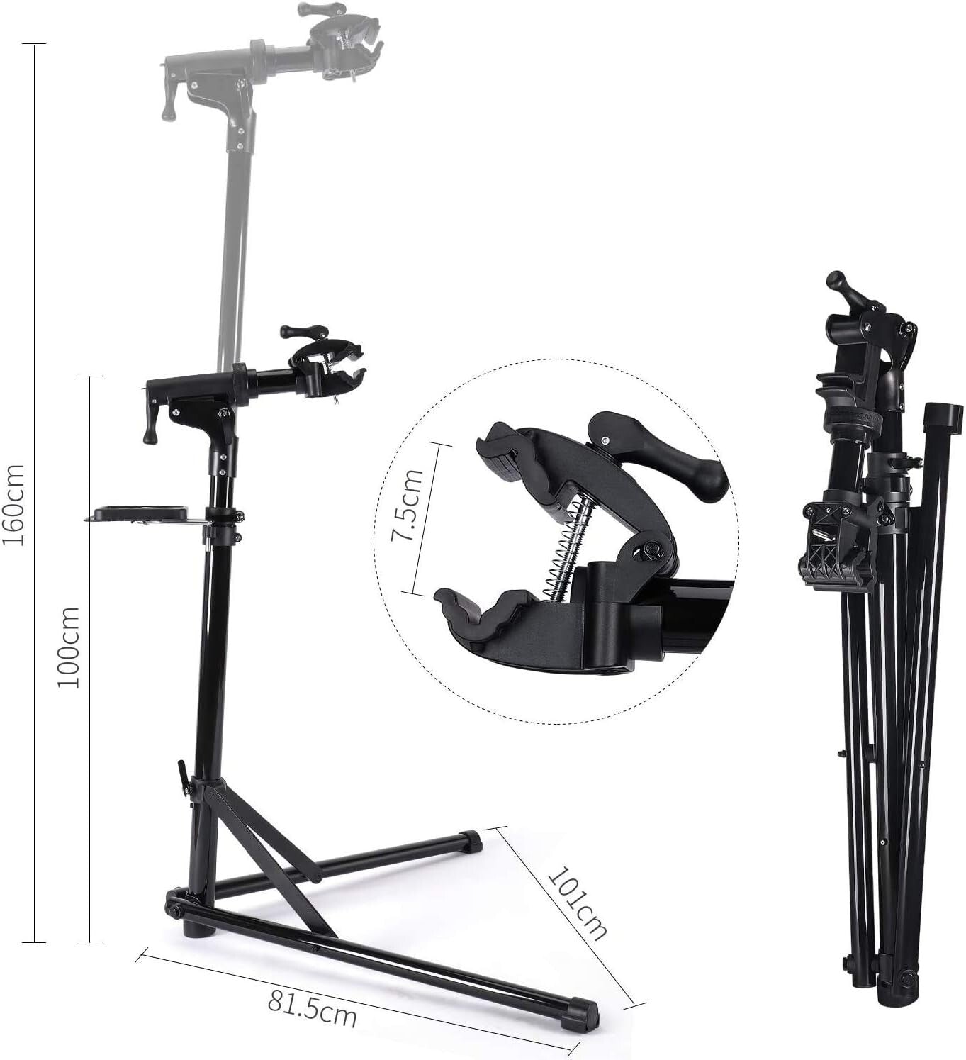 Height Adjustable Bike Repair Stand: Lightweight Aluminum Mechanic Rack
