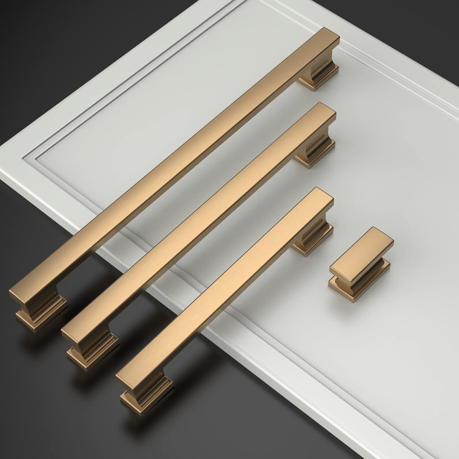 Stylish 25 Pack Champagne Bronze Handles with 5 Inch Center Spacing for Cabinets