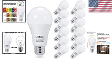 Load image into Gallery viewer, Bright 1600 Lumen Daylight LED Bulbs, 20,000 Hours Lifetime, E26 Base – 12 Pack