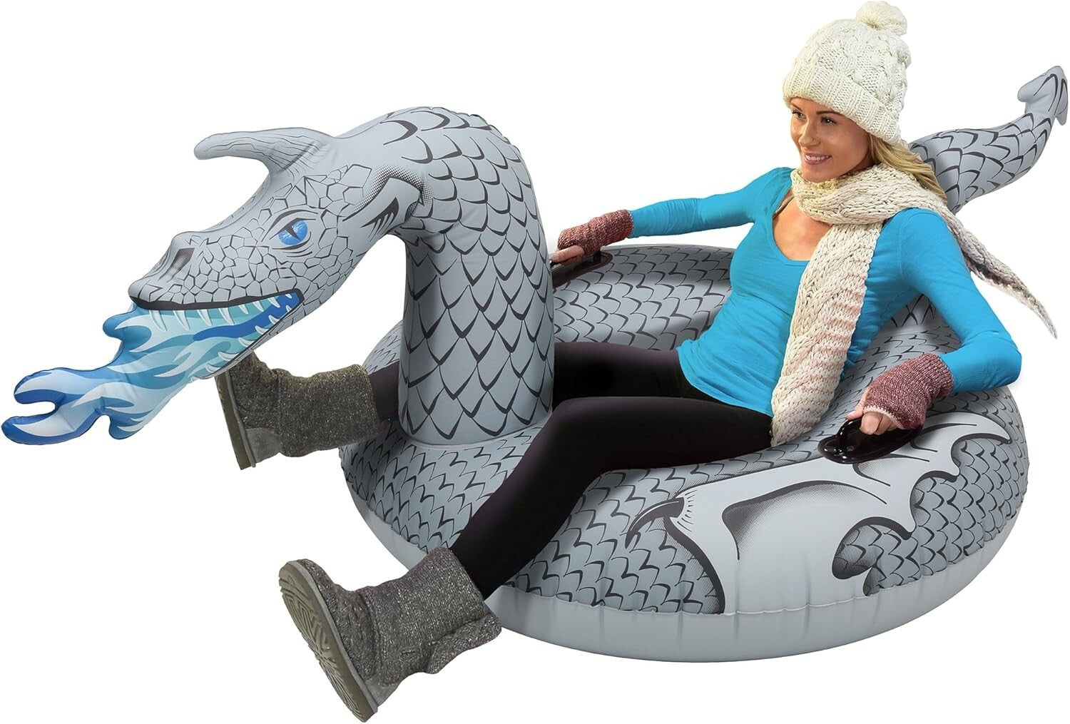 Ice Dragon and More! Vibrant Inflatable Sleds for Thrilling Winter Adventures