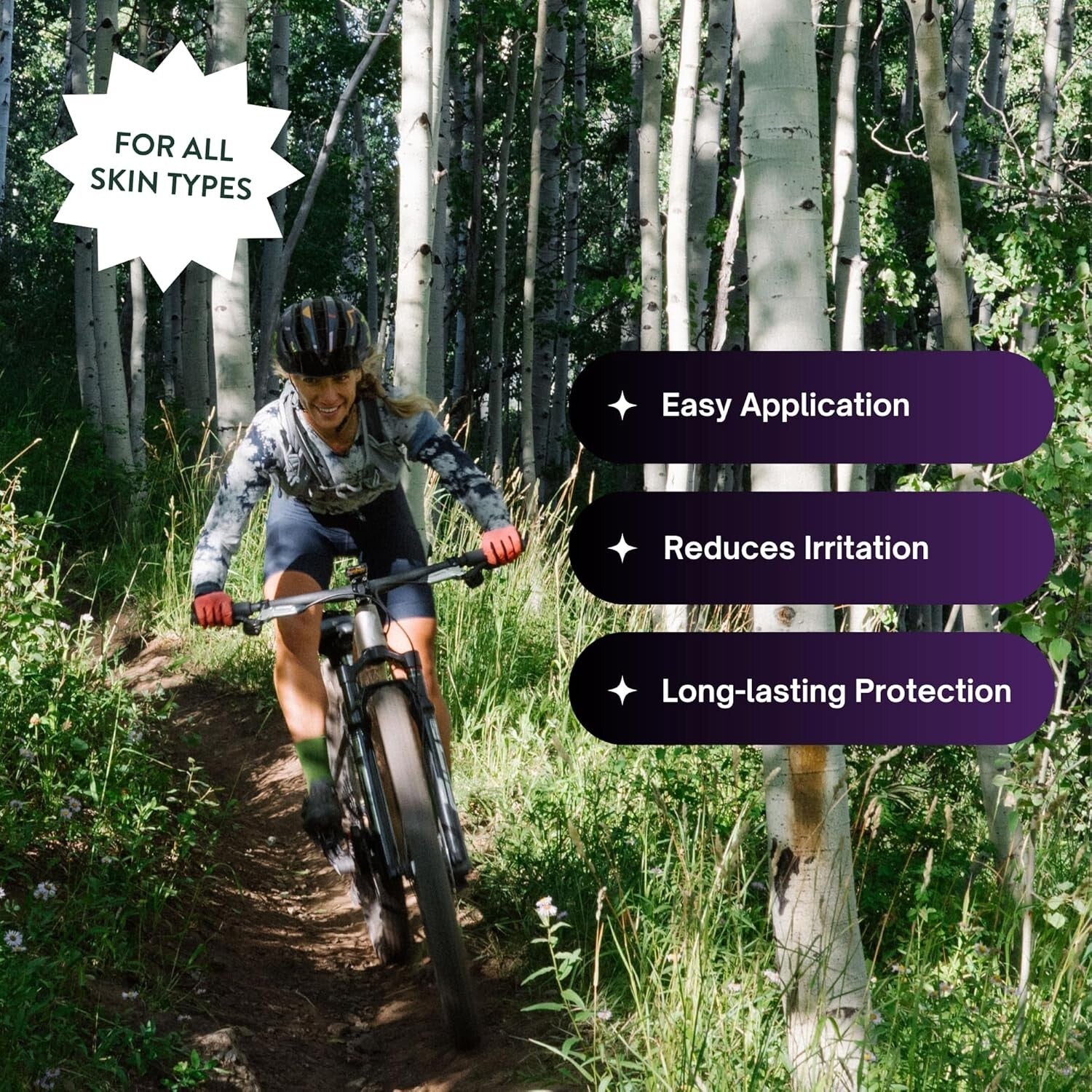 Her' Unscented Anti-Chafe Cream - Moisturizing 32 oz Tube for All Athletes