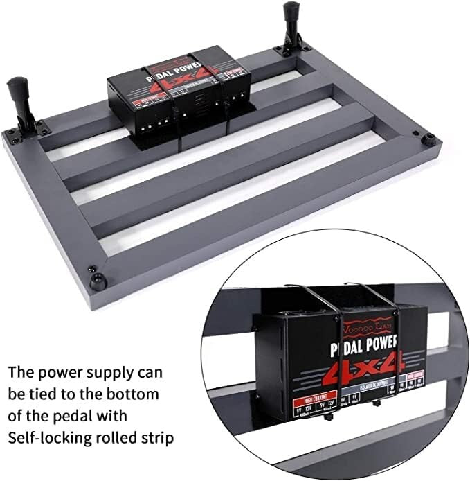 Ergonomic Ghost Fire Guitar Pedal Board with Carry Bag - 1.76 lb Aluminum Alloy