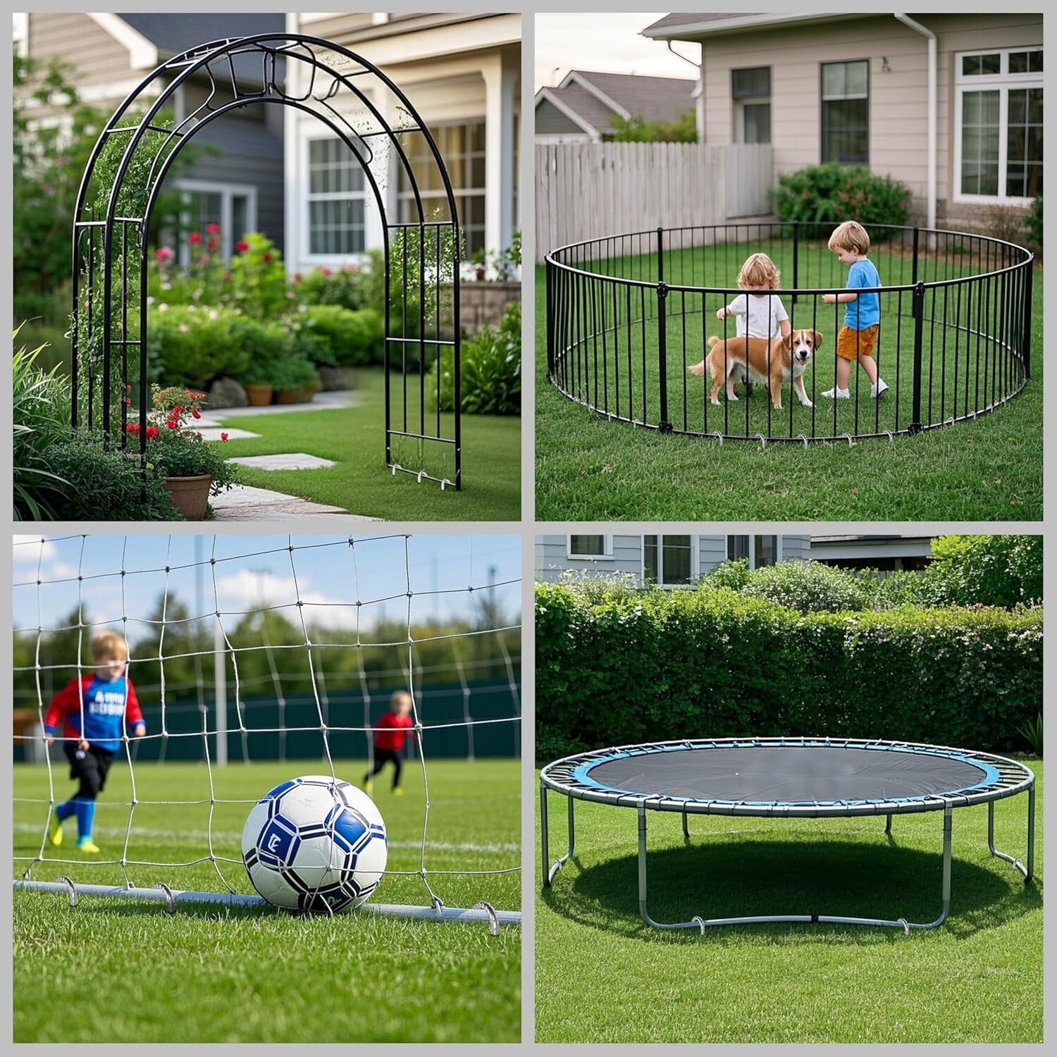 50-Pack 12" Heavy-Duty Galvanized Rebar Stakes with Chisel Point for Outdoors