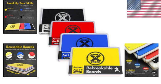 Durable Rebreakable Karate Board - Eco-Friendly Training for Young and Old