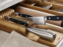 Load image into Gallery viewer, Set of 2 Bamboo 2-Tier Knife Organizers - Stylish Kitchen Storage Solution