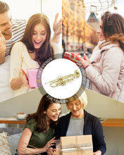 Load image into Gallery viewer, Beginner Bb Standard Trumpet Set in Gold with Case, Mouthpiece &amp; Accessories