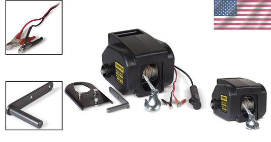 Versatile 2000-lb Winch Kit with 5000-lb Marine Capacity - Easy Tool-less Setup