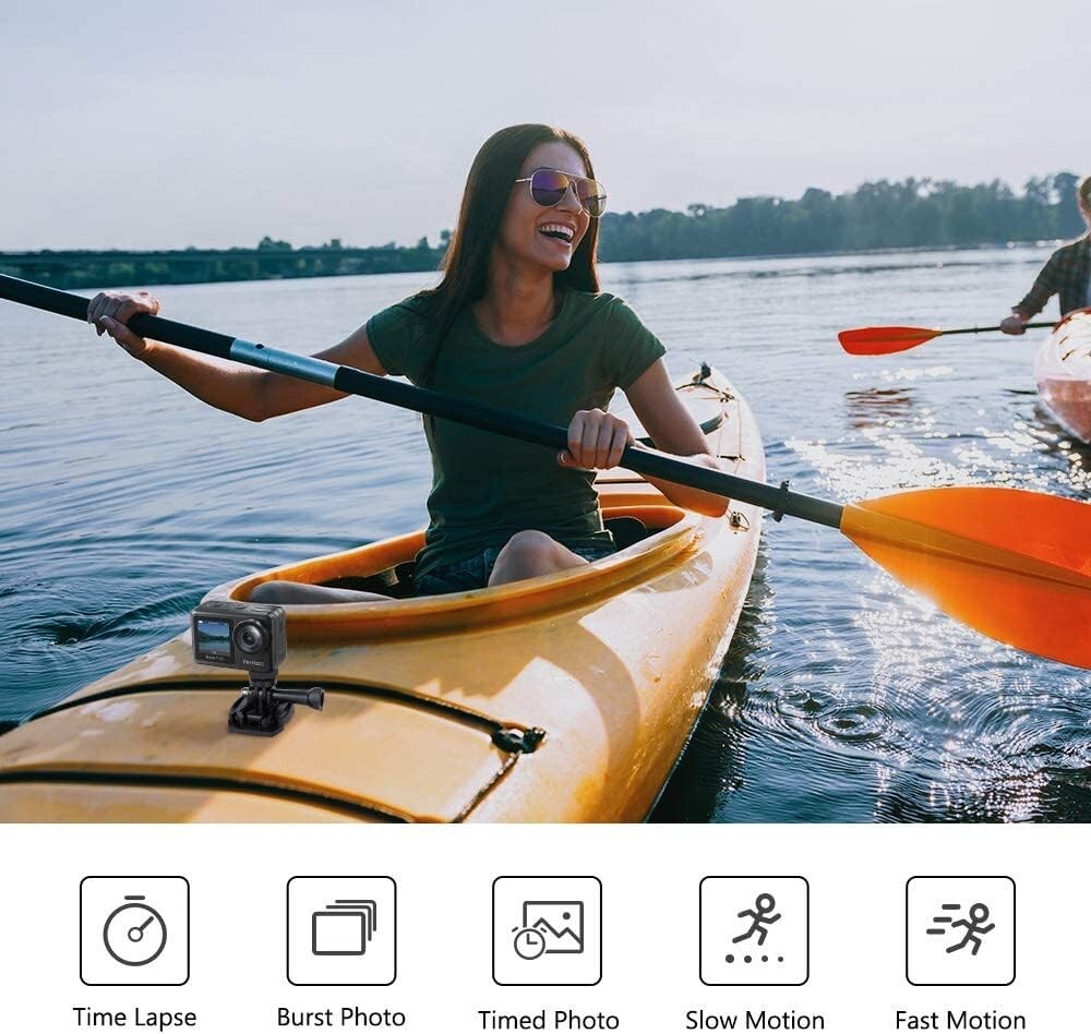 Lightweight 4K Action Camera with Electronic Stabilization - 131FT Waterproof