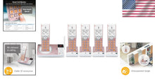 Load image into Gallery viewer, Rose Gold Cordless Phone System with Digital Answering Machine &amp; Call Blocking