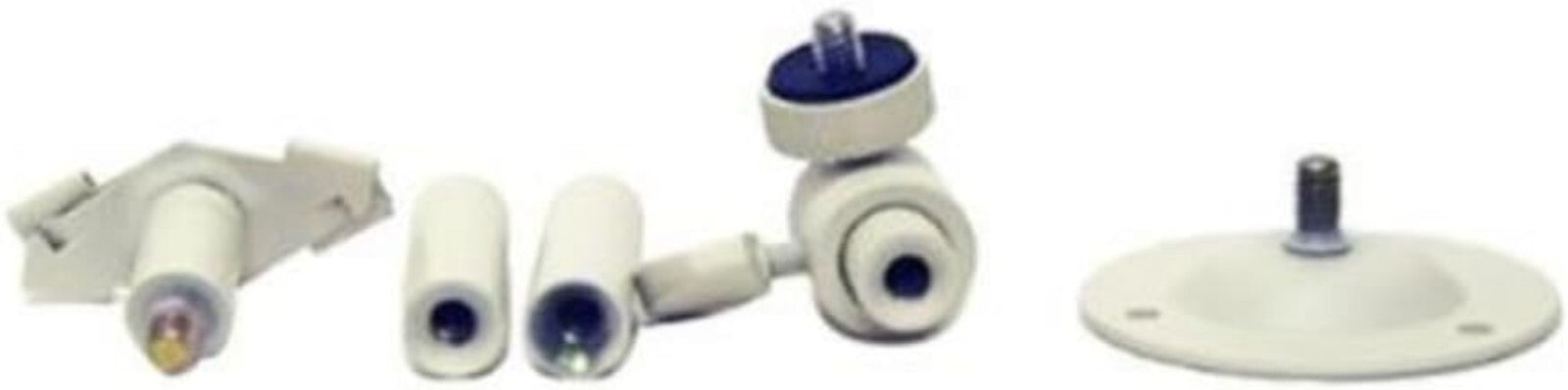 Adjustable 2-6 Inch Security Camera Brackets - 360° Pan & Tilt Mounts - 2 Pack