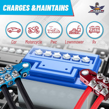 Load image into Gallery viewer, Durable Battery Terminal Clamps - Red &amp; Blue Anode Top Post Set for All Vehicles