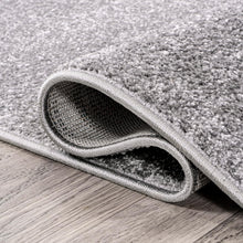 Load image into Gallery viewer, Modern Solid Grey Indoor Area Rug 4' x 6' - Low Pile, Stain Resistant &amp; Pet Safe