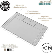 Load image into Gallery viewer, Premium Silicone Under Sink Liner - Trimmable, Waterproof &amp; Durable 34" x 22"