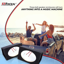 Load image into Gallery viewer, Compact 6x9 Speaker Boxes with Polyfil for Resonant Sound Quality - Set of 2