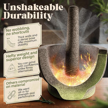 Load image into Gallery viewer, Extra Large 8-Inch Mortar &amp; Pestle Set - 5 Cup Capacity Heavy Granite