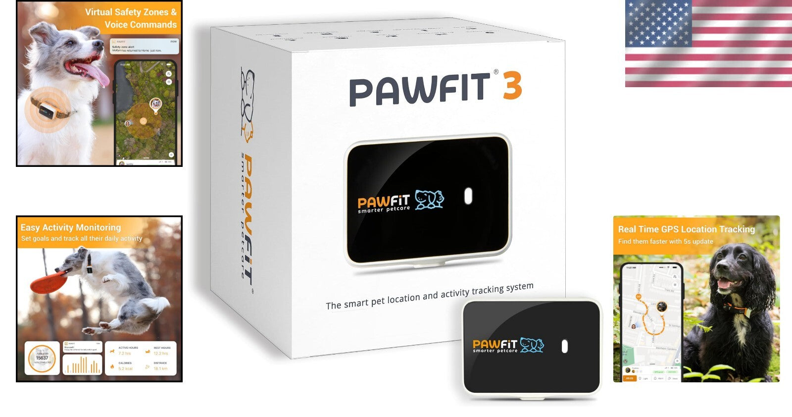 All-in-One GPS Dog Tracker: IP68 Waterproof, Live Tracking & Activity Monitor