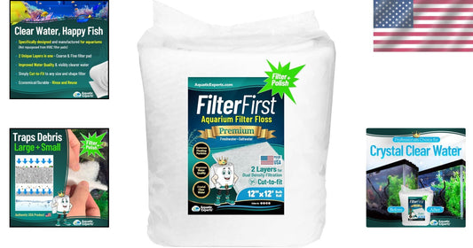 Effortless Aquarium Maintenance: Dual Density Filter Roll 12ft for Clear Water