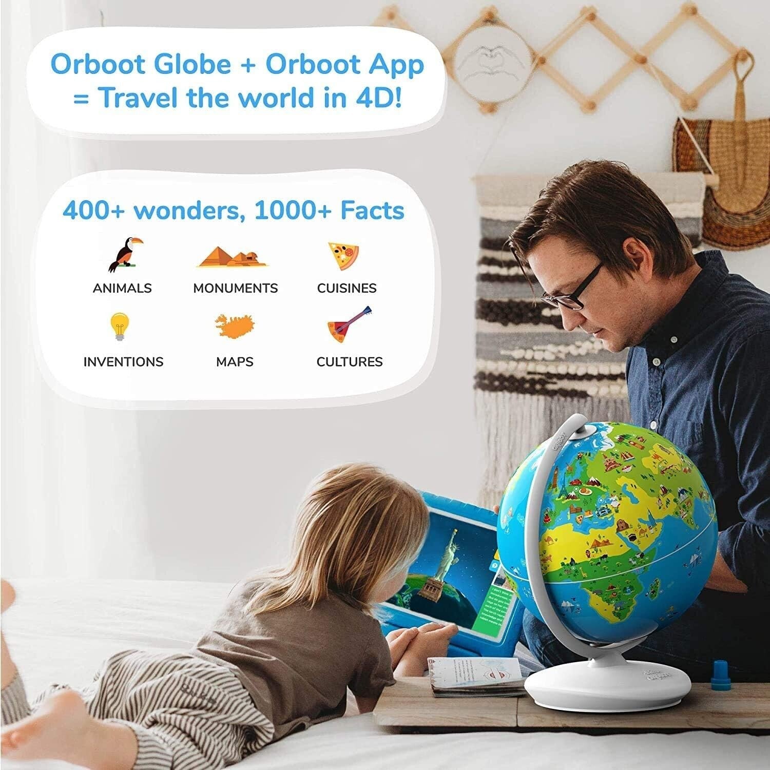 Augmented Reality Globe for Kids - Perfect Gift for Challenging Young Minds!