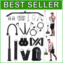 Load image into Gallery viewer, 330 lbs Home Gym Pulley System - Versatile Cable Weight for Strength Training