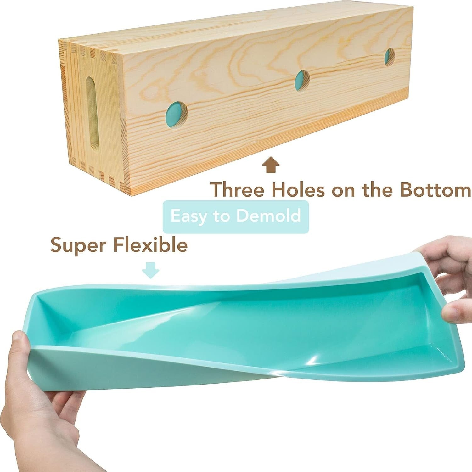 Extra Large Wooden Soap Molds for 5 lb Batches – Ideal for Creative Soap Makers