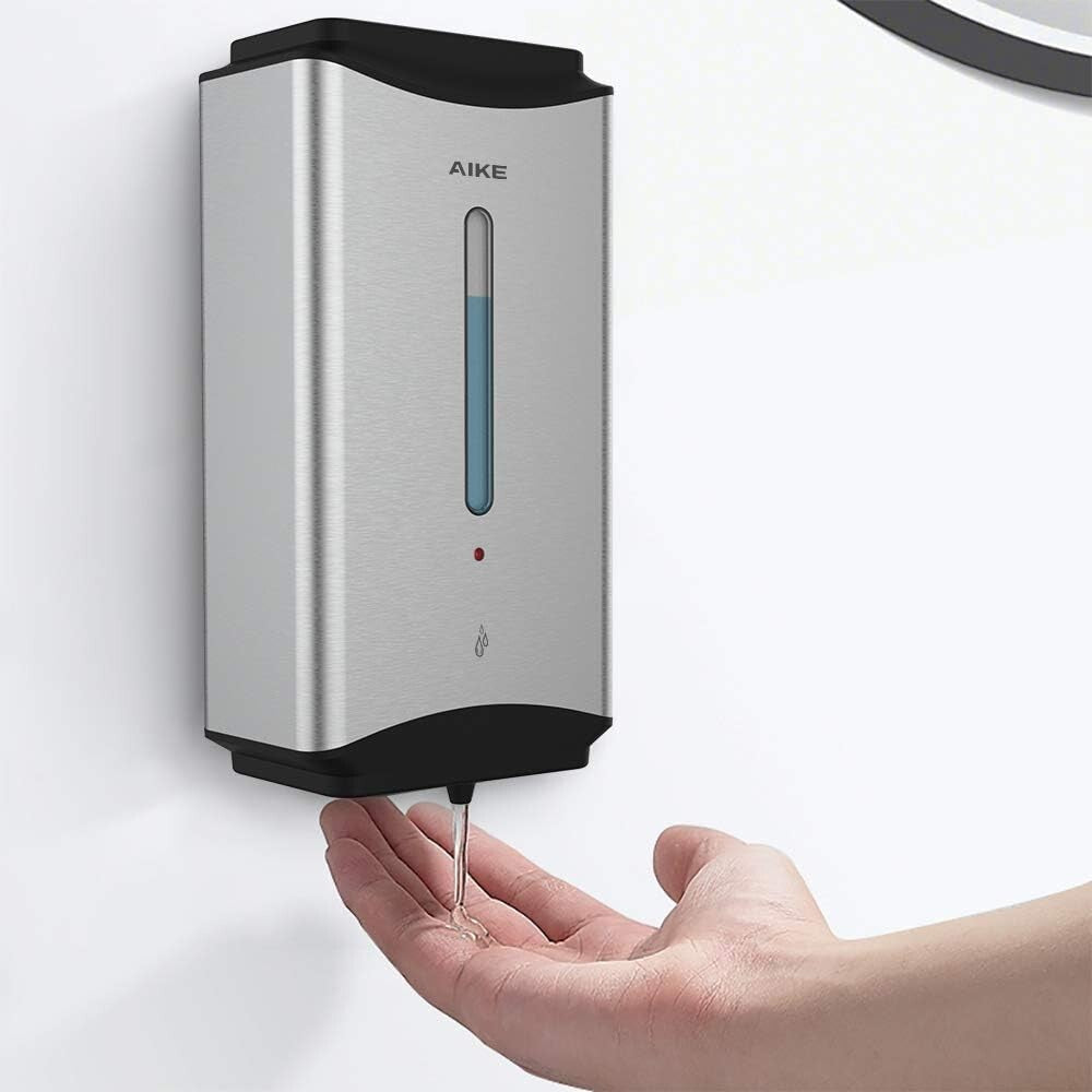 Brushed Stainless Steel 1100ml Soap Dispenser - Adjustable & Durable Design