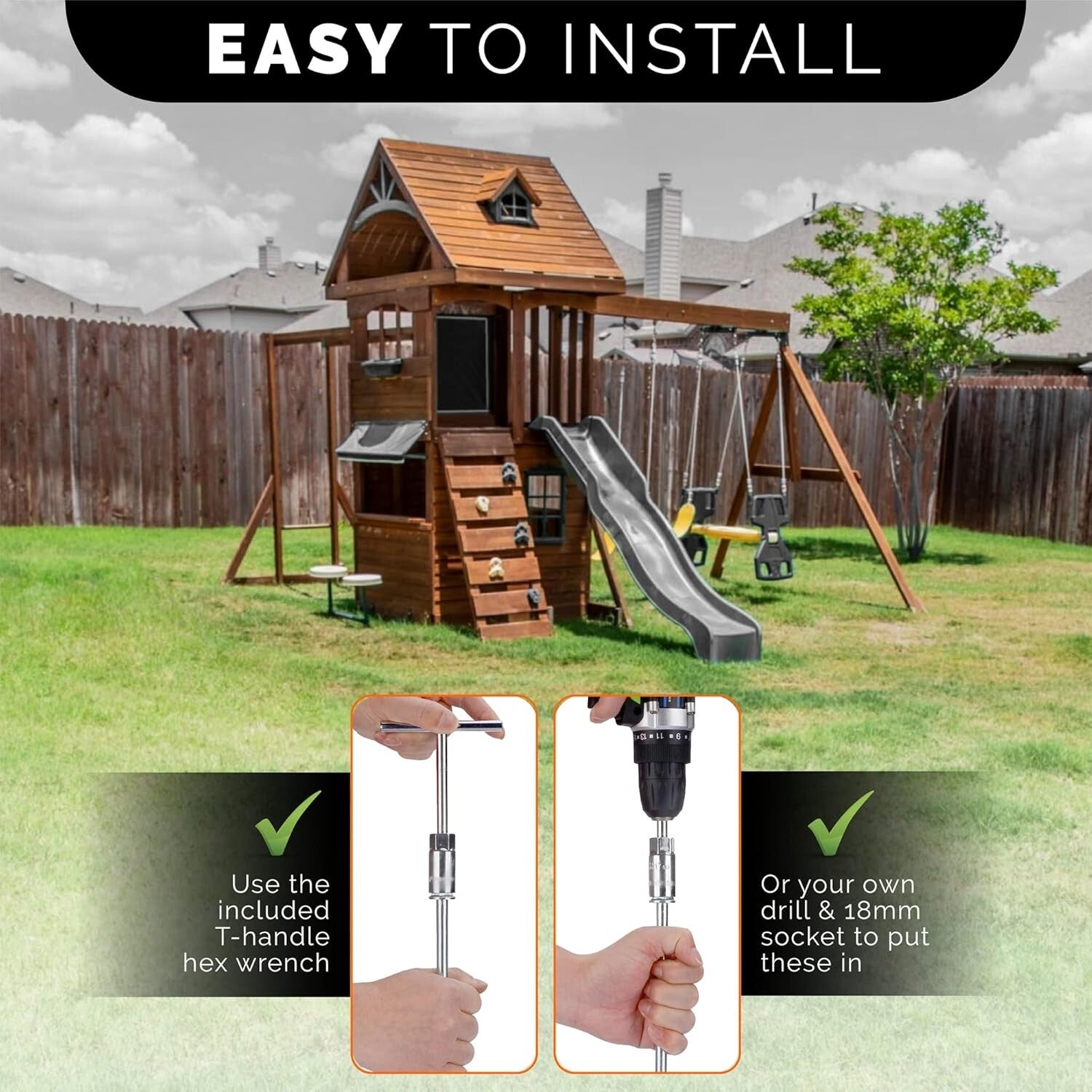 Durable Alloy Steel Ground Stakes – 16-Pack Heavy Duty Anchors for All Weather