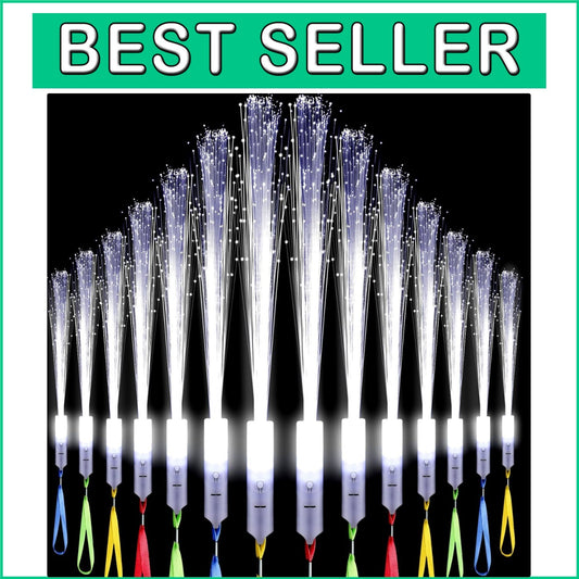 Durable 120-Piece Fiber Optic Glow Wands - Perfect for Weddings & Celebrations