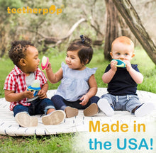 Load image into Gallery viewer, Cooling Silicone Baby Teether Pops – 4-Pack Blue Teething Solutions for Babies