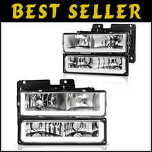 Load image into Gallery viewer, LED Headlight Assembly for 1990-1999 Chevy/GMC C/K &amp; Suburban with DRL