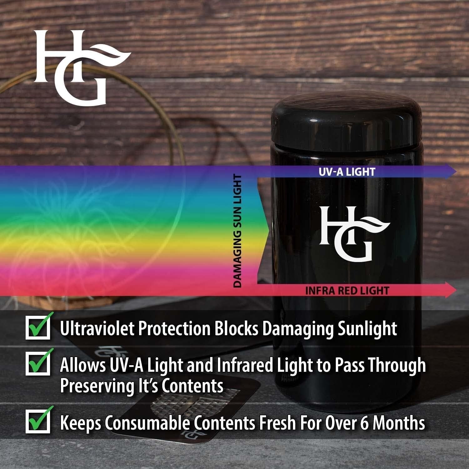 Premium 500ml Airtight Jars with UV Protection - Ideal for Spices & Coffee