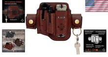 Load image into Gallery viewer, Premium Leather Multitool Sheath with Action Snap for Everyday Carry Essentials
