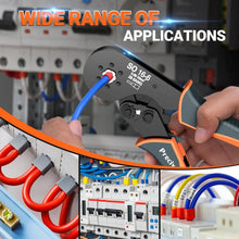 Load image into Gallery viewer, Professional Hexagonal Ferrule Crimping Pliers Kit - 28-5 AWG with Connectors