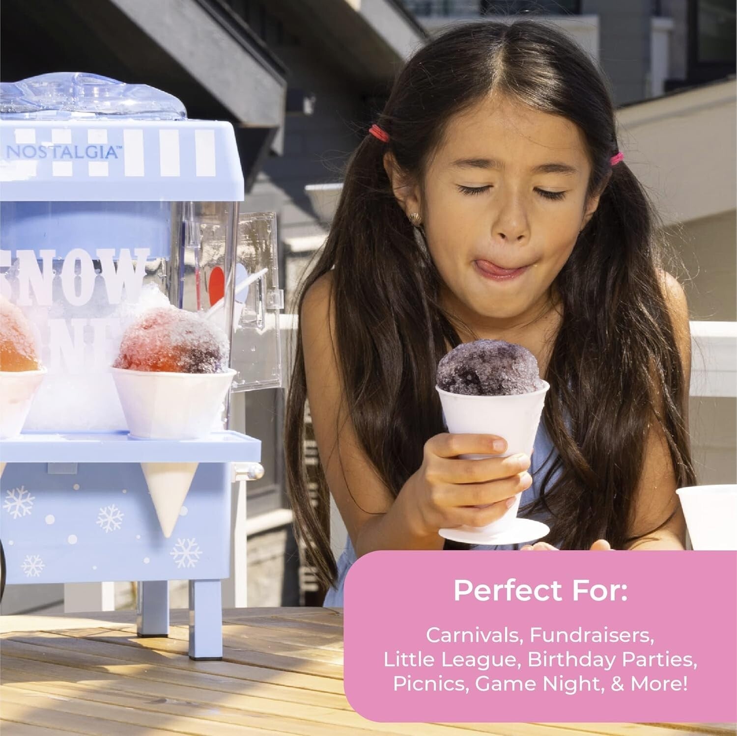 User-Friendly Snow Cone Machine with Safety Switch - Perfect Party Treats