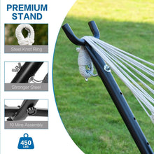 Load image into Gallery viewer, Heavy Duty Double Hammock &amp; Durable Stand - Tropical Outdoor Relaxation Set