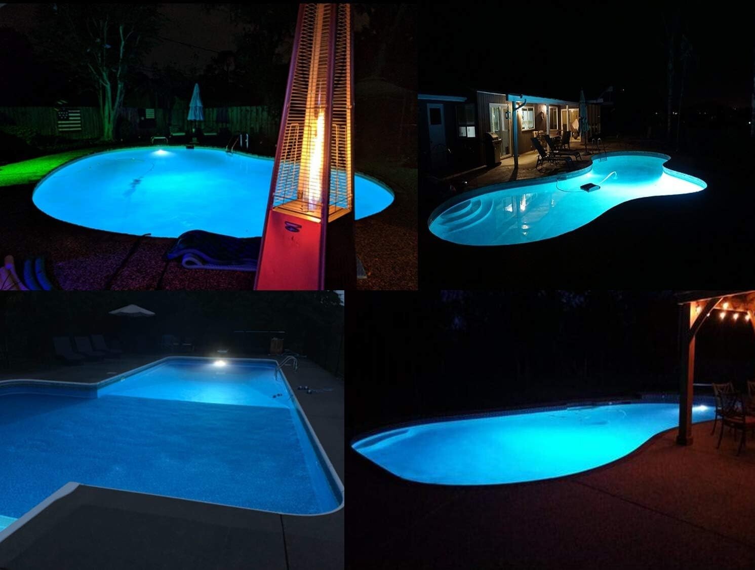 Energy-Efficient 65W LED Pool Light - 7000lm Ideal for Clear Water Illumination