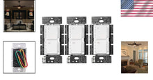 Load image into Gallery viewer, Maestro 3-Pack LED Dimmer and Ceiling Fan Control - Quick &amp; Easy Installation