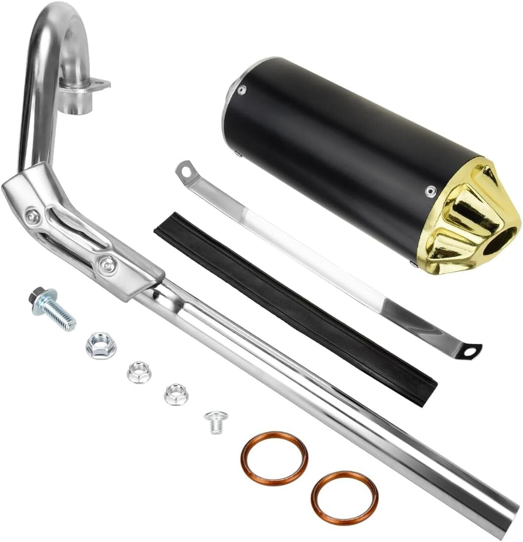 Complete Exhaust Muffler Kit for 70cc-125cc Dirt Bikes - Upgrade Performance